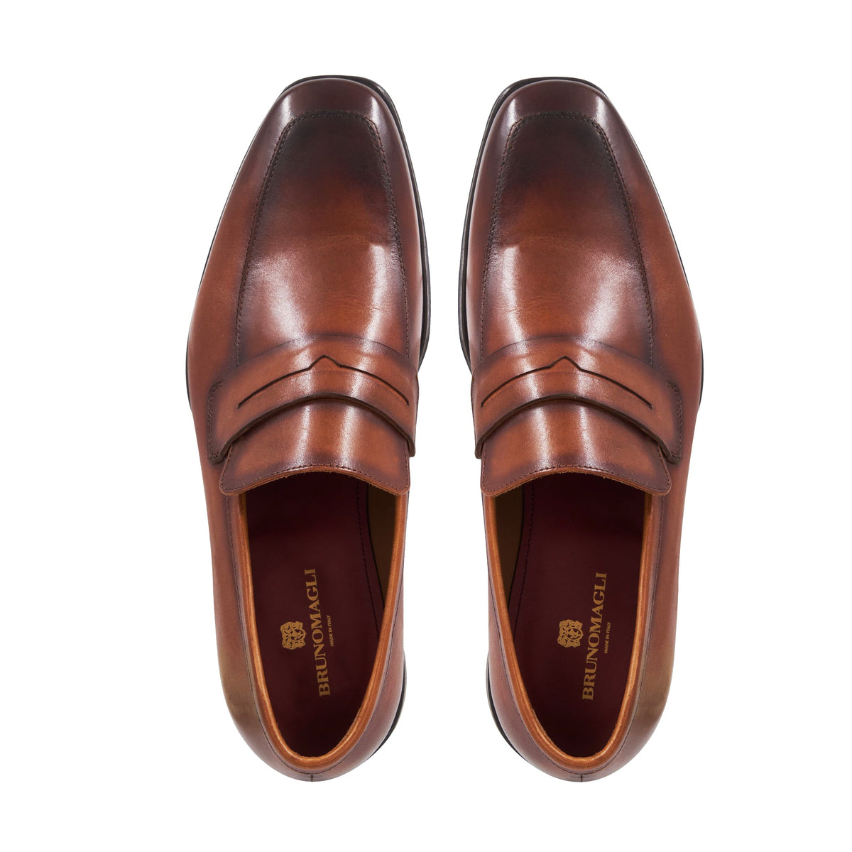 Raging Penny Cognac Burnished Men | Bruno Magli Trusted