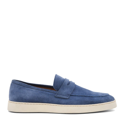Prato Blue Suede Men | Bruno Magli Deals