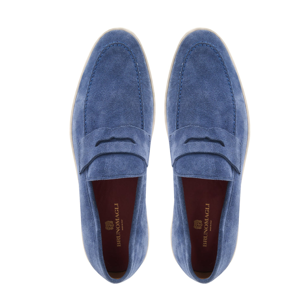 Prato Blue Suede Men | Bruno Magli Deals