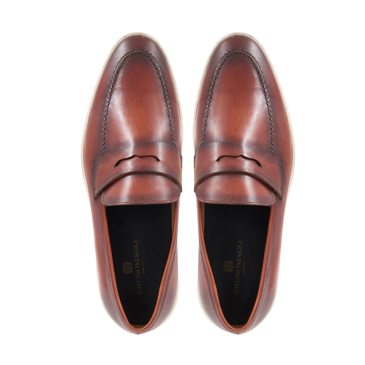 Prato Cognac/White Men | Bruno Magli Latest