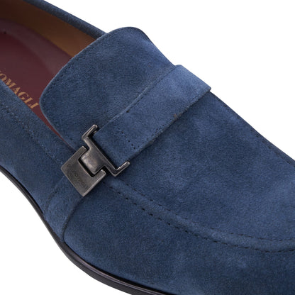 Arlo Light Blue Suede Men | Bruno Magli Smart Buy