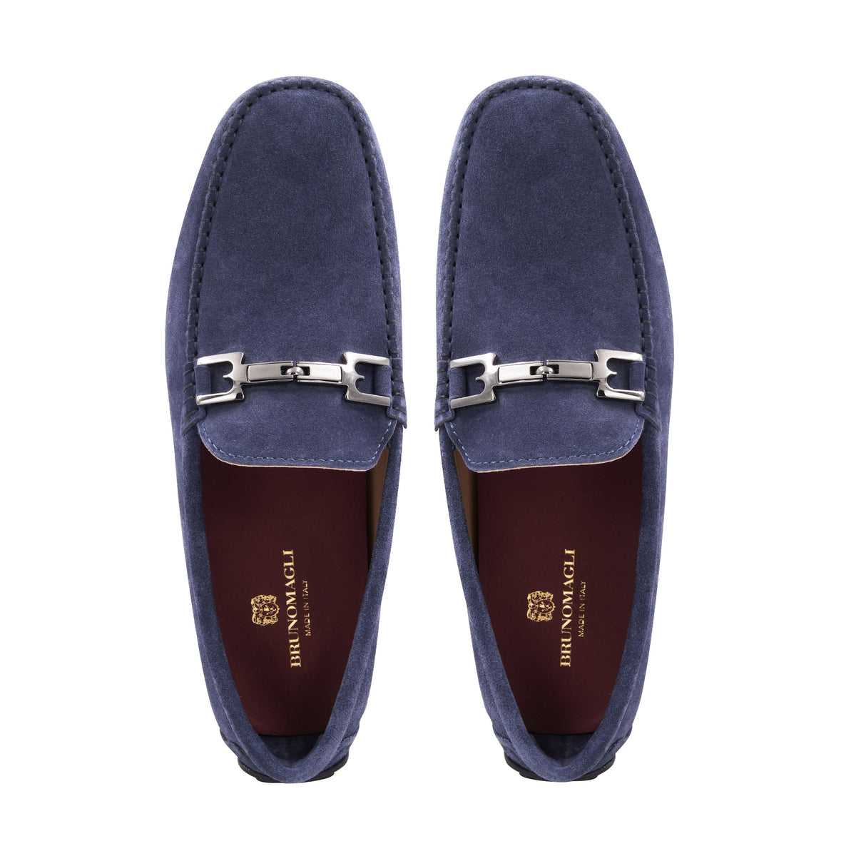 Taso Light Blue Suede Men | Bruno Magli Premium