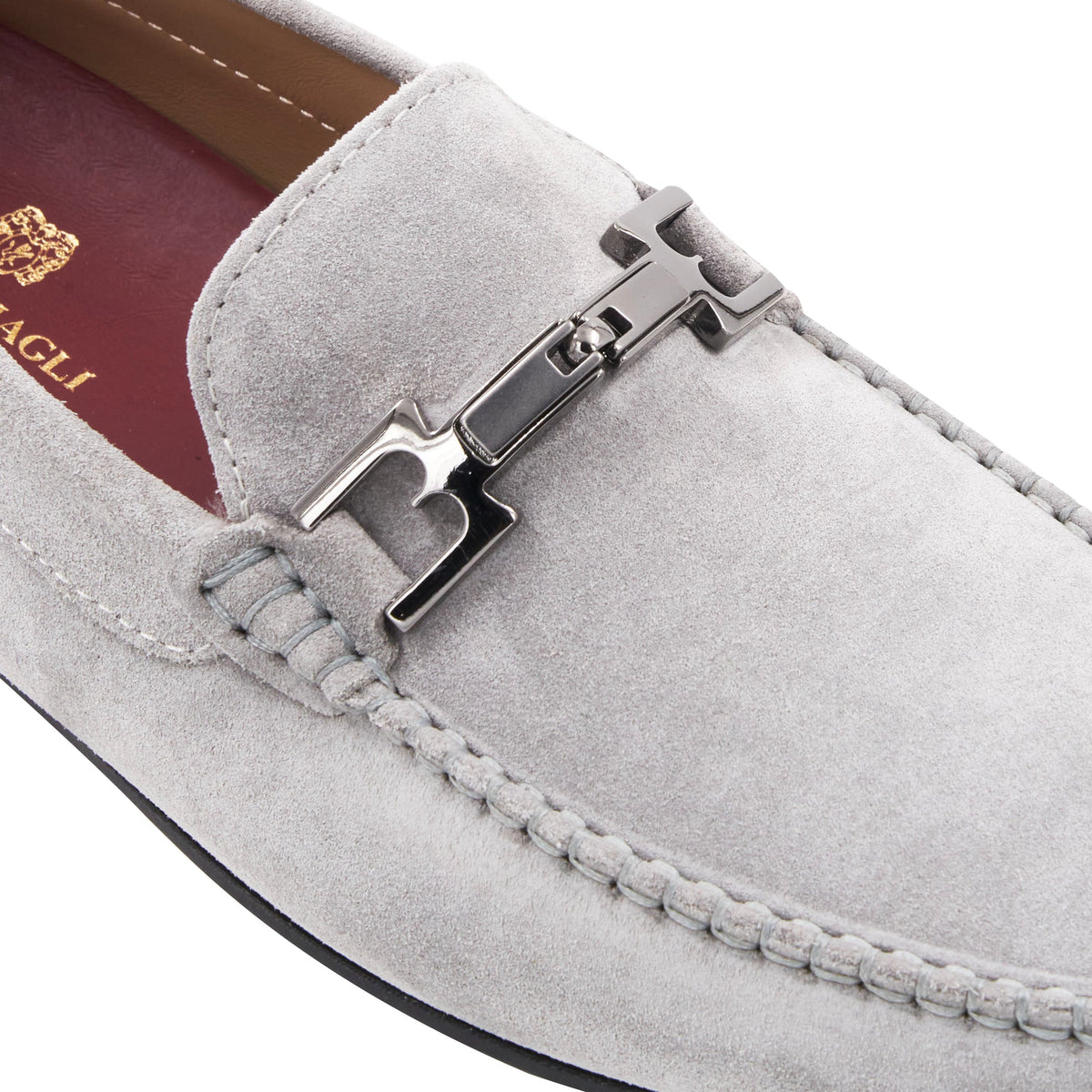 Taso Light Grey Suede Men | Bruno Magli Top Pick