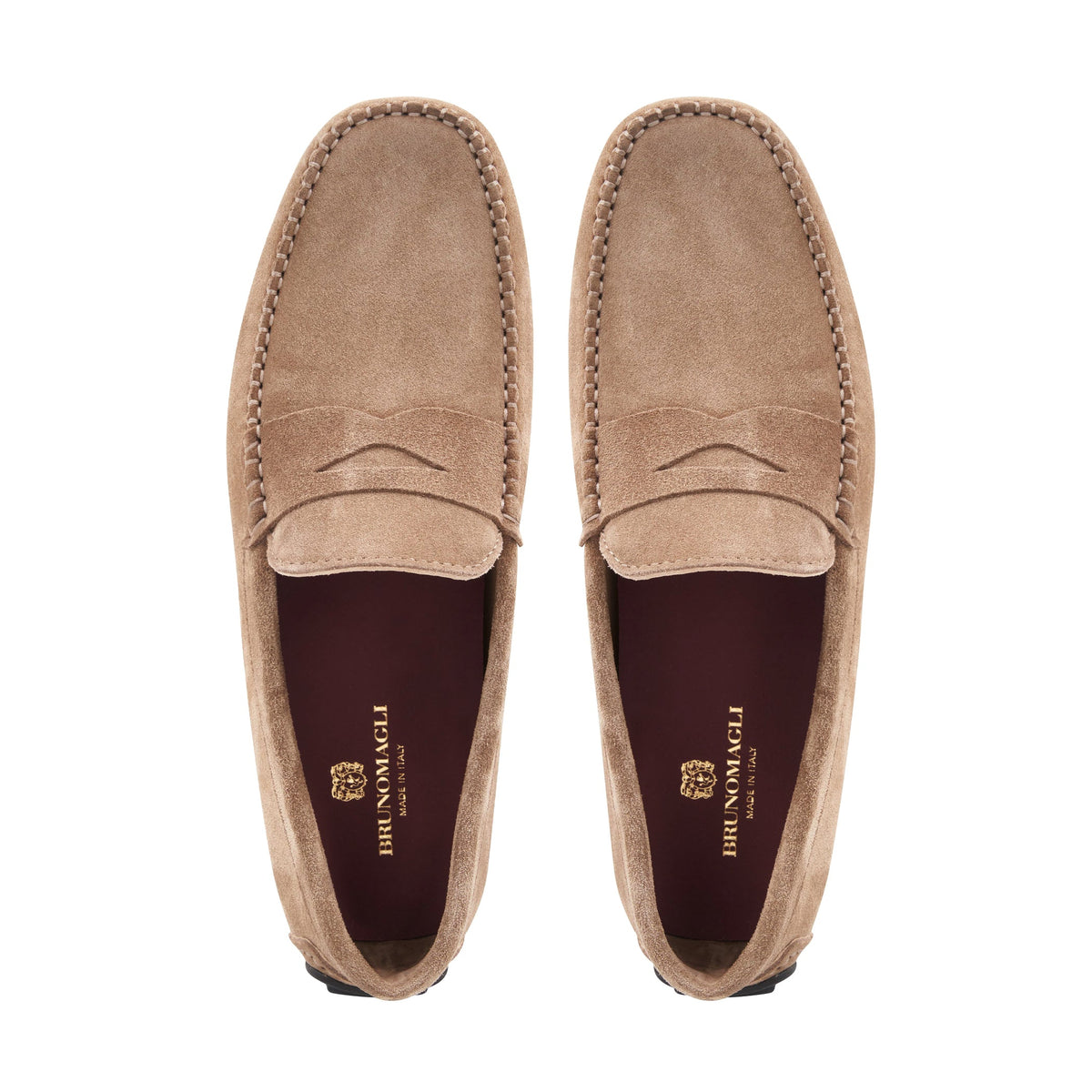 Taranto Taupe Suede Men | Bruno Magli Popular