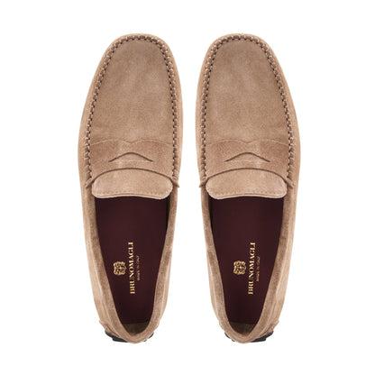 Taranto Taupe Suede Men | Bruno Magli Popular