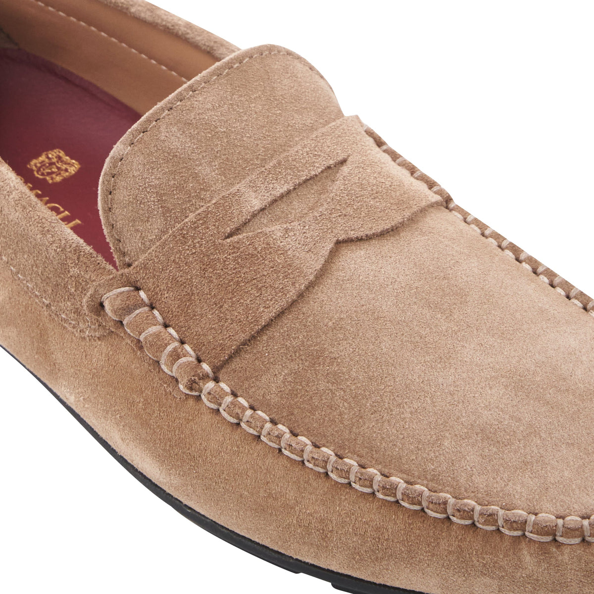 Taranto Taupe Suede Men | Bruno Magli Popular