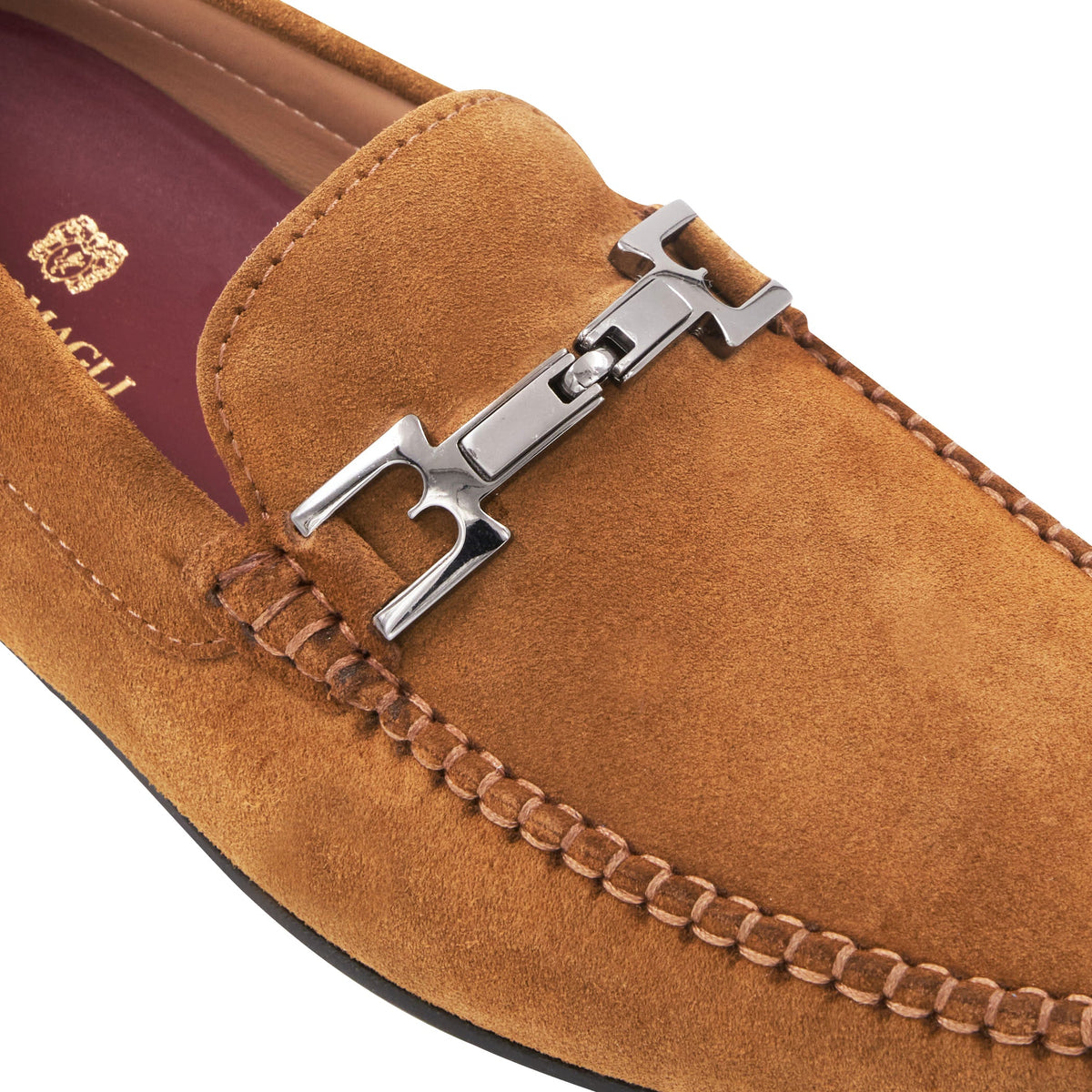 Taso Cognac Suede Men | Bruno Magli Smart Buy