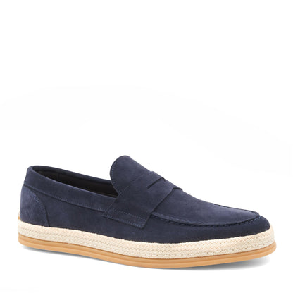 Mens Alfama Navy Suede Men | Bruno Magli Featured