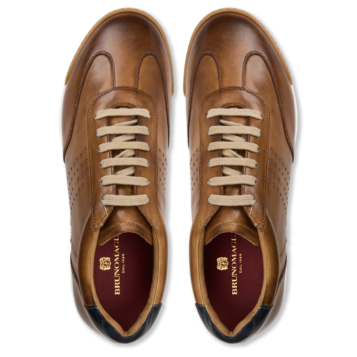Brozzi Cognac Calf Men | Bruno Magli Signature