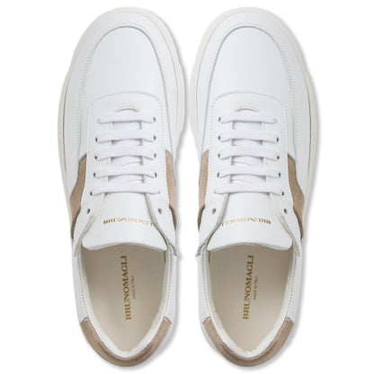 Ponza White/Beige Suede Men | Bruno Magli Trusted