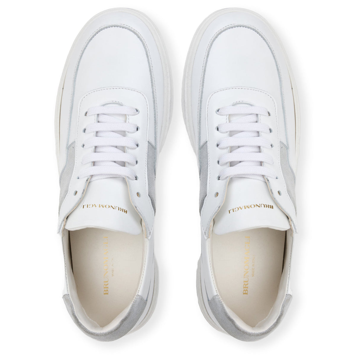 Ponza White/Ice Suede Men | Bruno Magli Hot Sale