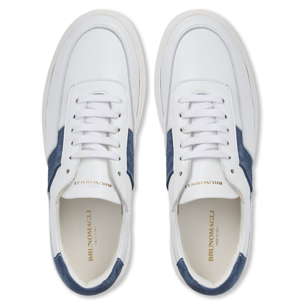 Ponza White/Jeans Suede Men | Bruno Magli New
