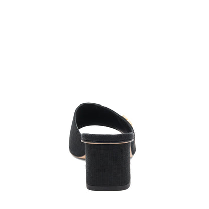 Alessandra Black Linen Women | Bruno Magli Discount