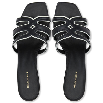 Enora Black Nappa/Bone Women | Bruno Magli Classic