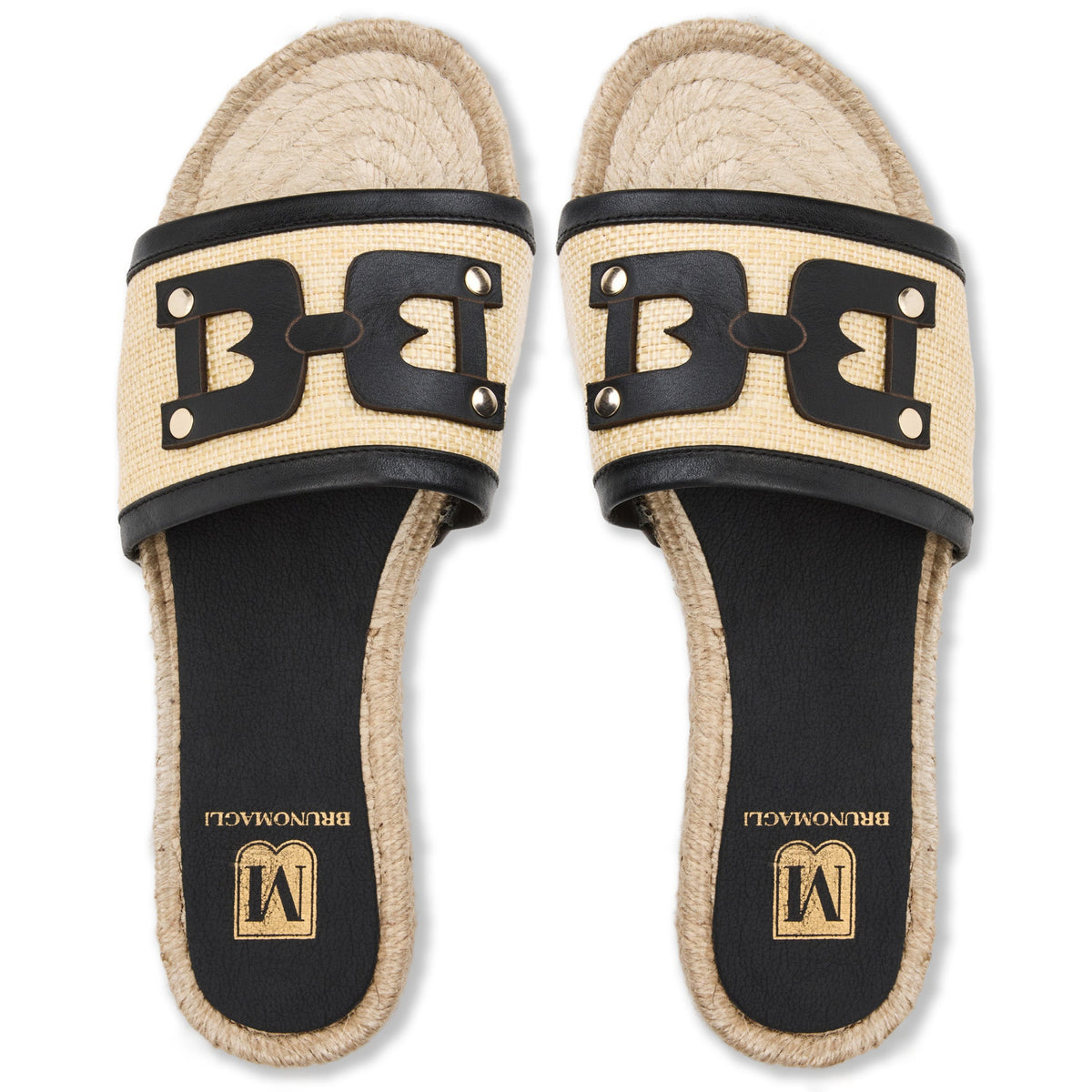 Sabina Natural Raffia/Black Women | Bruno Magli Popular
