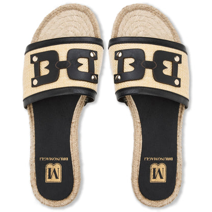 Sabina Natural Raffia/Black Women | Bruno Magli Popular