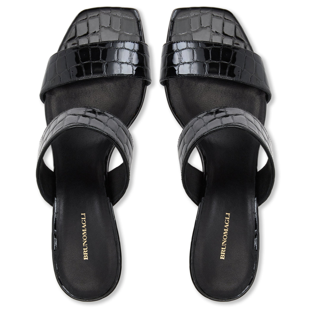 Vezza Black Patent/Croc Women | Bruno Magli Best Seller