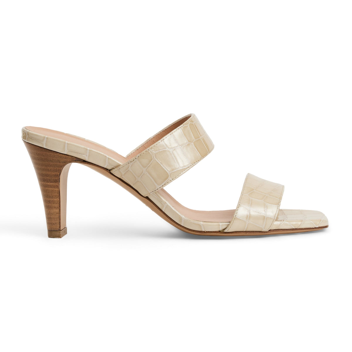 Vezza Sand Patent/Croc Women | Bruno Magli Essential