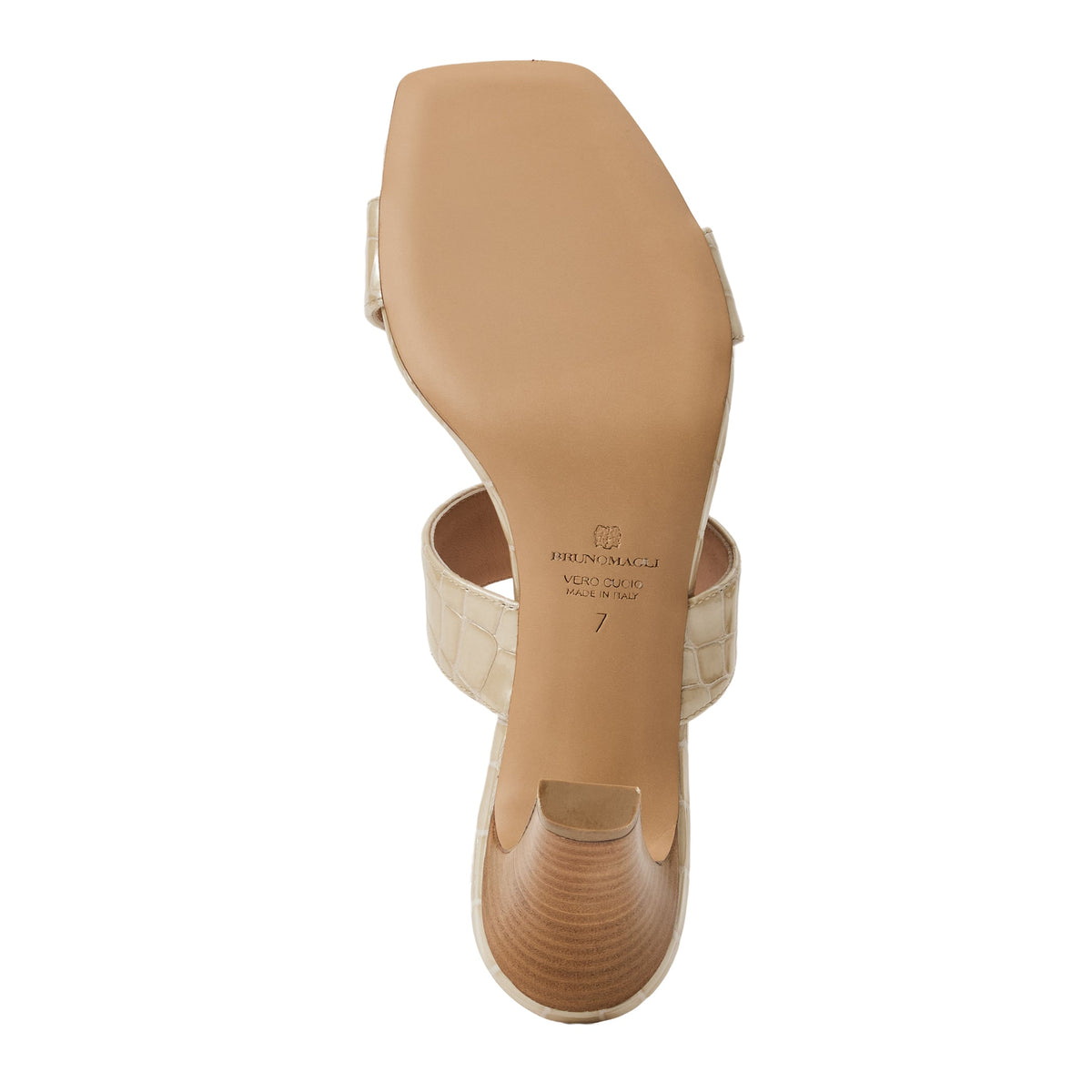 Vezza Sand Patent/Croc Women | Bruno Magli Essential