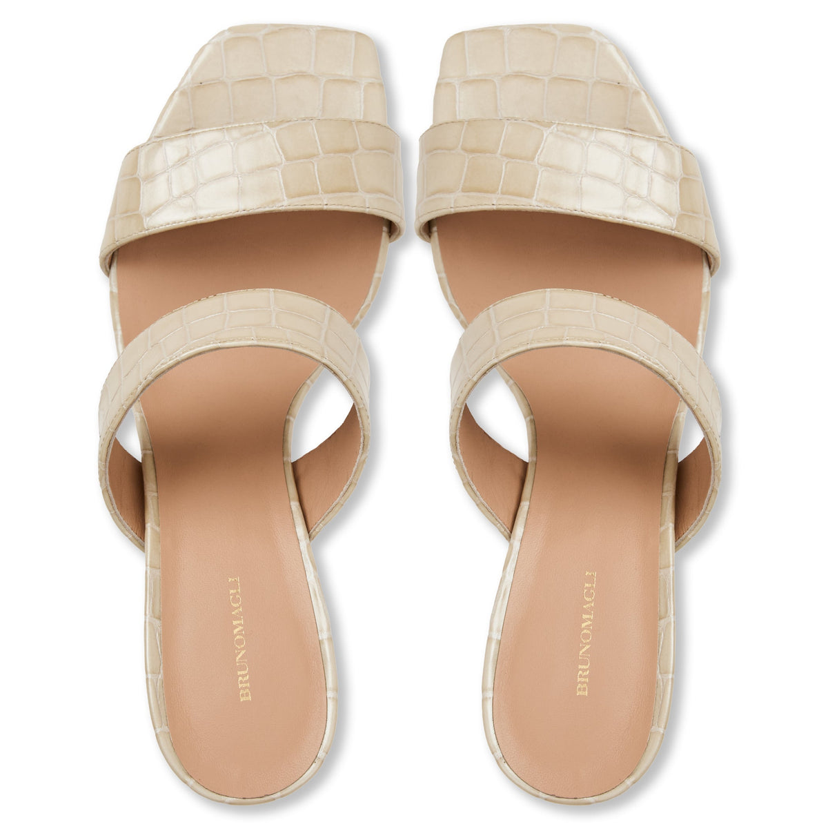 Vezza Sand Patent/Croc Women | Bruno Magli Essential