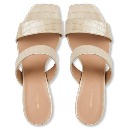 Vezza Sand Patent/Croc Women | Bruno Magli Essential