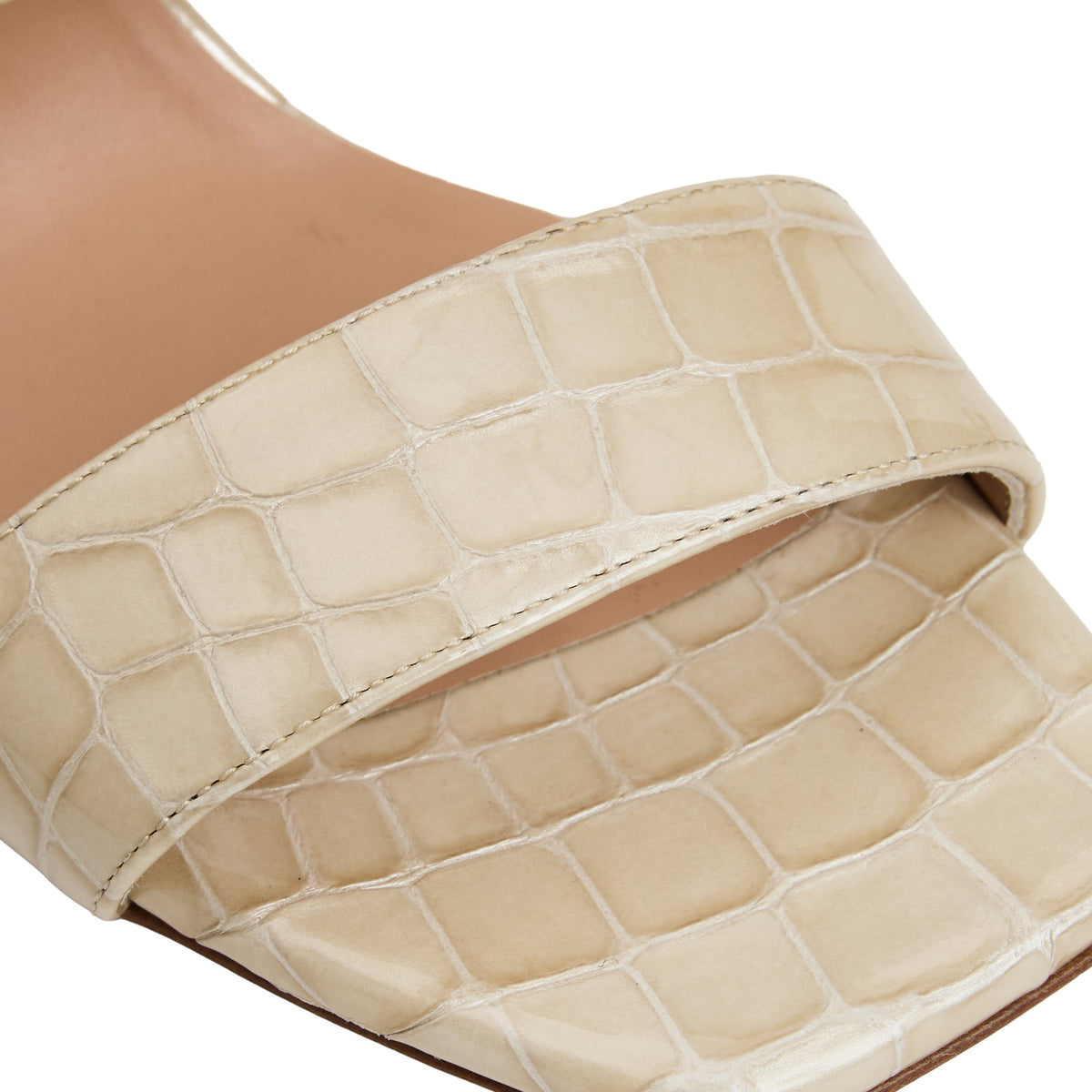 Vezza Sand Patent/Croc Women | Bruno Magli Essential