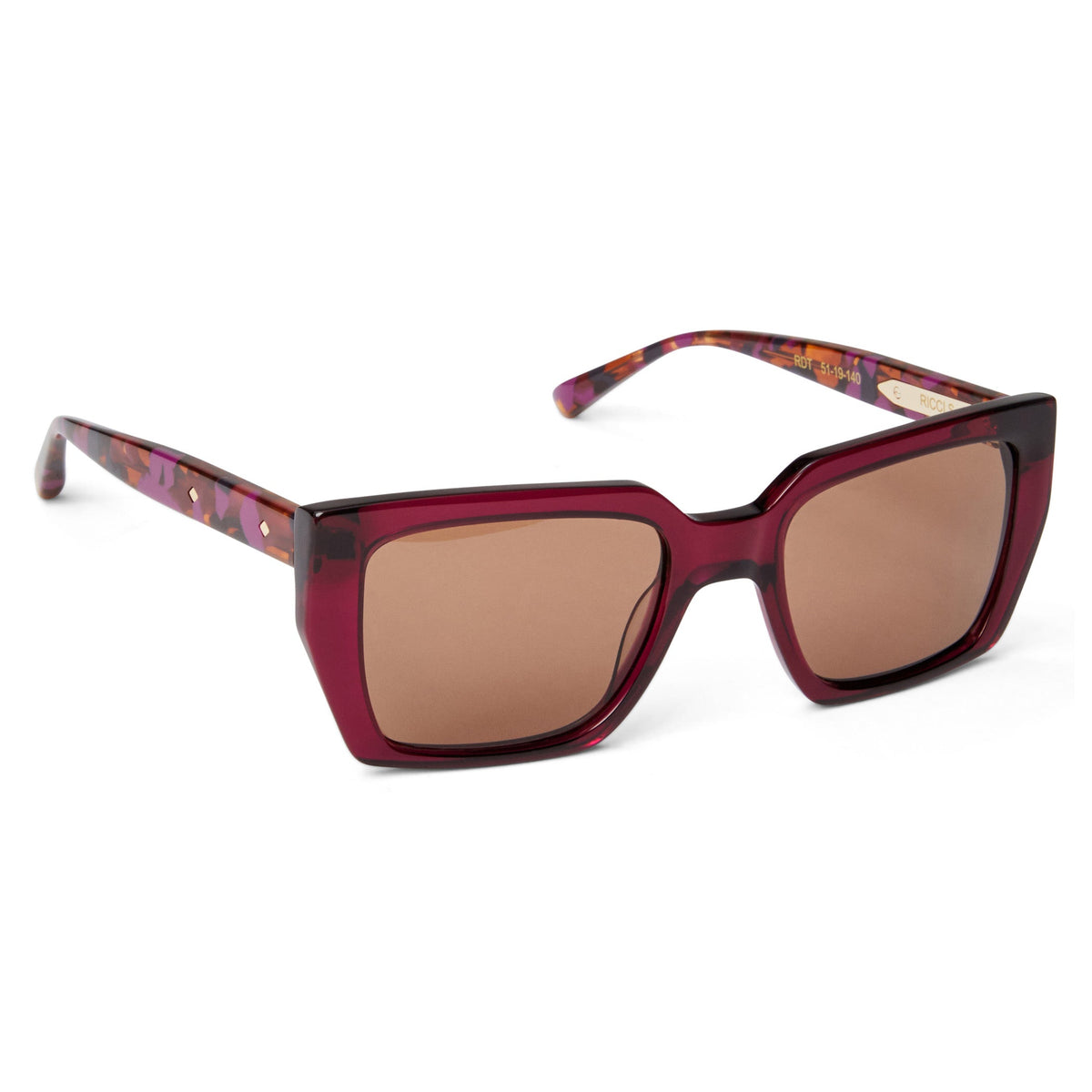 Ricci Sunglasses Red Tortoise Handbags & Accessories | Bruno Magli Special Offer