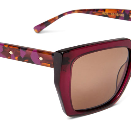 Ricci Sunglasses Red Tortoise Handbags & Accessories | Bruno Magli Special Offer