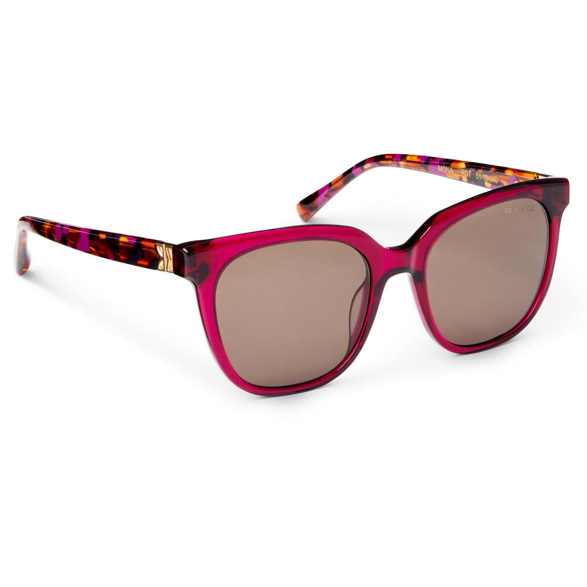 Monas Limited Edition Women's Oversized sunglasses Red Handbags & Accessories | Bruno Magli Signature